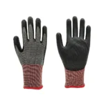 ANSI Cut Level A5 EN388 Cut Level E Steel & Glass Fiber PU Coated Work Gloves
