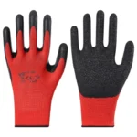 Latex Wrinkle Coated Safety Work Gloves